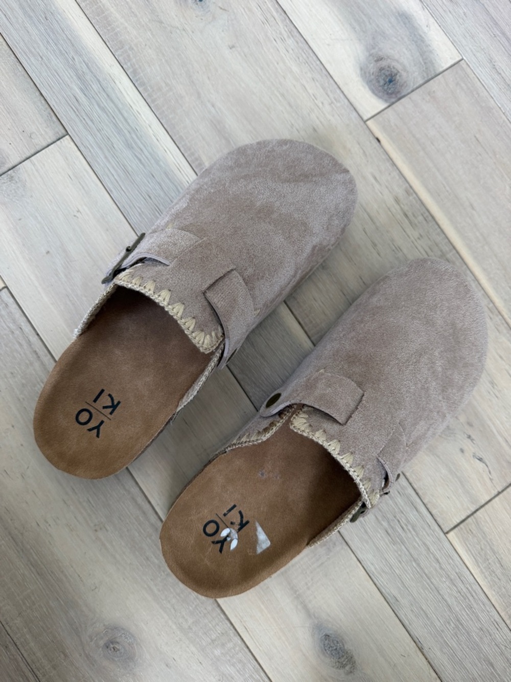 Taupe Slip-On Clogs